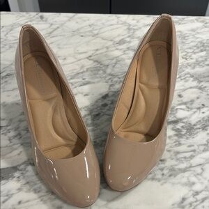 CL by Laundry Nude Patent Heels